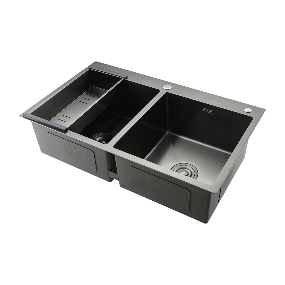 Мойка для кухни с коландером из нержавеющей стали Gappo GS8350-6