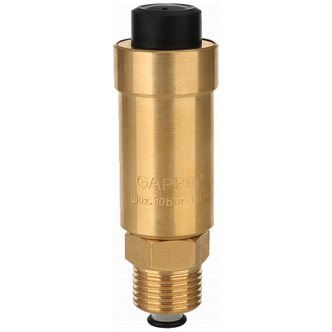 Воздухоотводчик автоматический с отсекающим обратным клапаном Gappo G1458 1/2"x10 бар-110°С