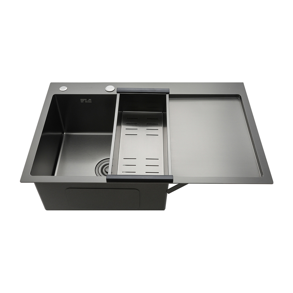 Мойка для кухни с коландером из нержавеющей стали Gappo GS7850-6L