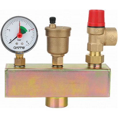 Группа безопасности котла Gappo G1451 1"x3 бара