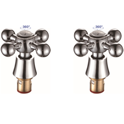 2 ручки с кран-буксой 180° Frap F0019