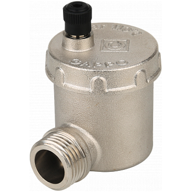 Клапан отсекающий обратный, воздухоотводчик автоматический угловой Gappo G1460 1/2"x10 бар-110°С