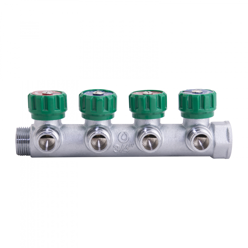 Коллектор регулирующий ВР-НР Gappo G1001.04 3/4"x1/2"x4 вых