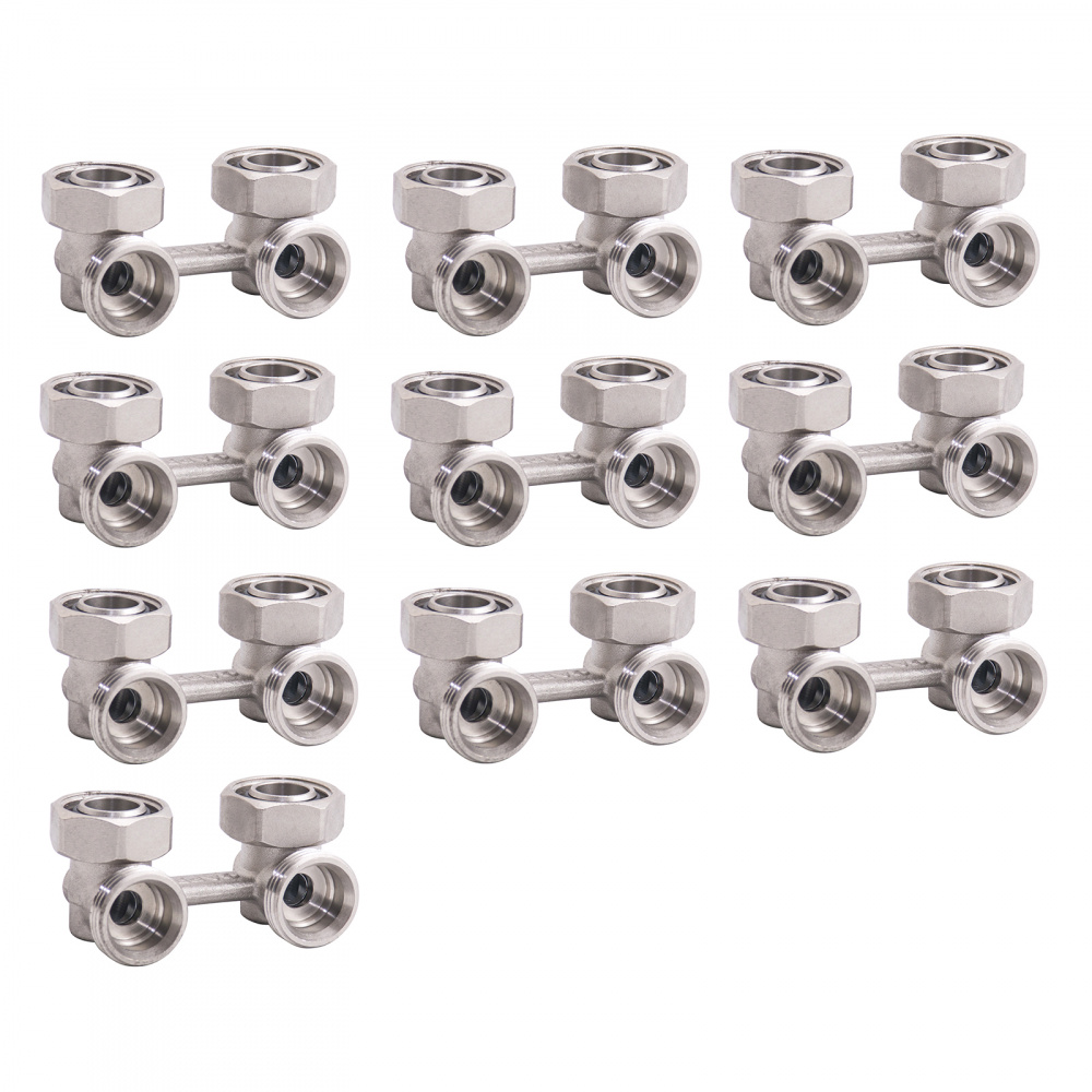 Узел нижнего подключения радиатора для двухтрубной системы Н-образный, угловой Gappo G268.05 3/4"х3/4"EK уп. 10 шт.