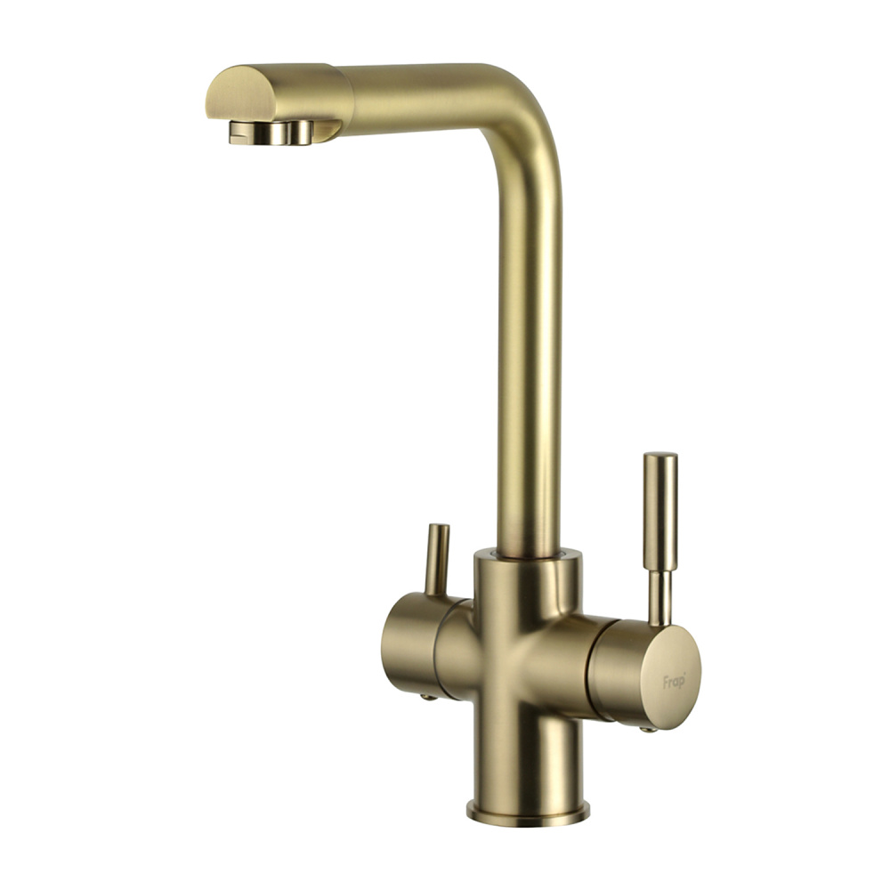 Смеситель для кухни со встроенным фильтром (краном) под питьевую воду Frap F4352-4