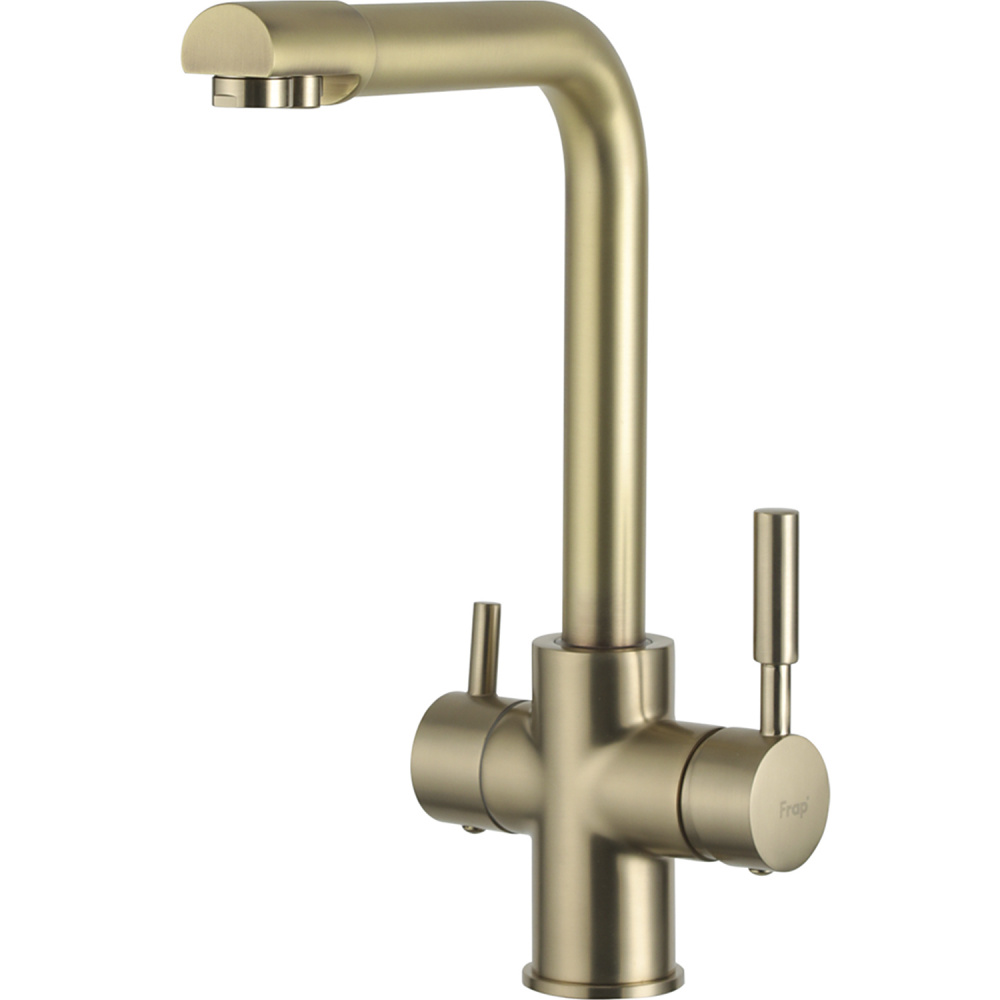 Смеситель для кухни со встроенным фильтром (краном) под питьевую воду Frap F4352-3