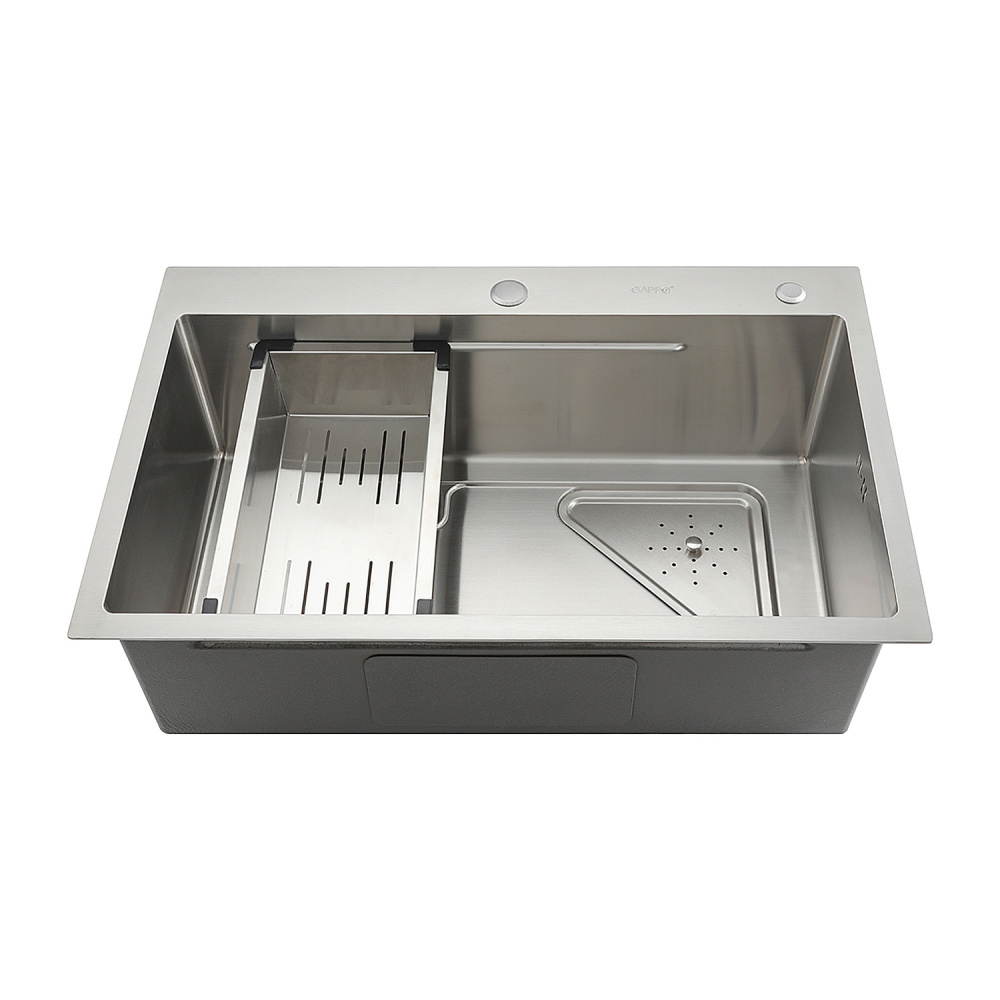 Мойка для кухни с коландером из нержавеющей стали Gappo GS7246