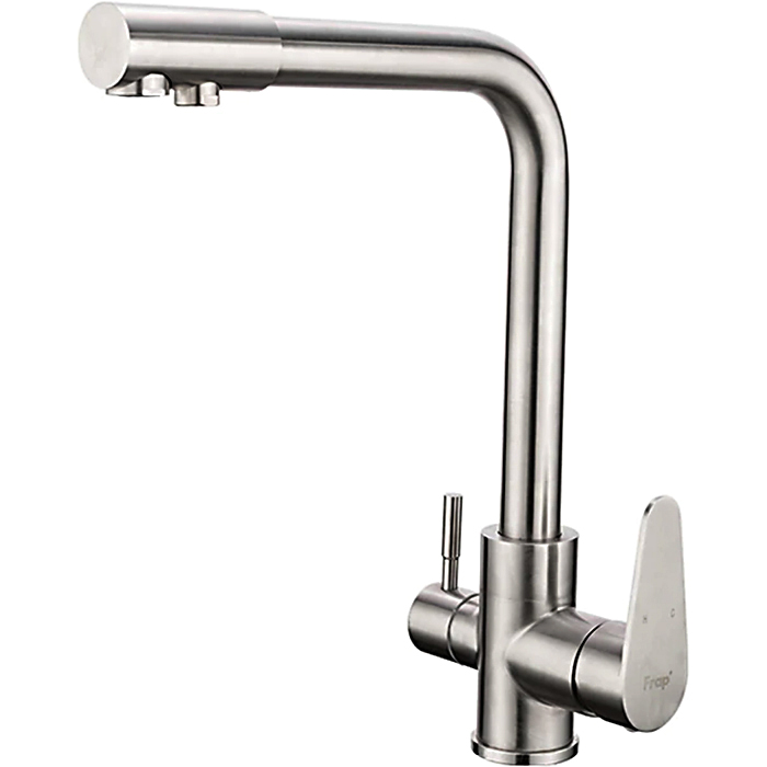 Смеситель для кухни со встроенным фильтром (краном) под питьевую воду Frap F4348