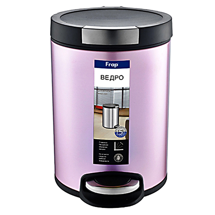 Мусорное ведро с педалью Frap F712