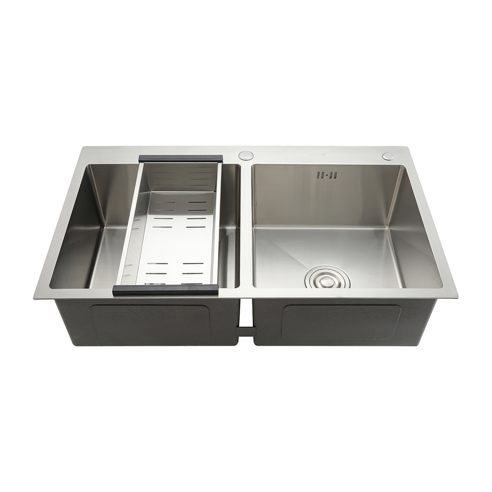 Мойка для кухни с коландером из нержавеющей стали Gappo GS8350