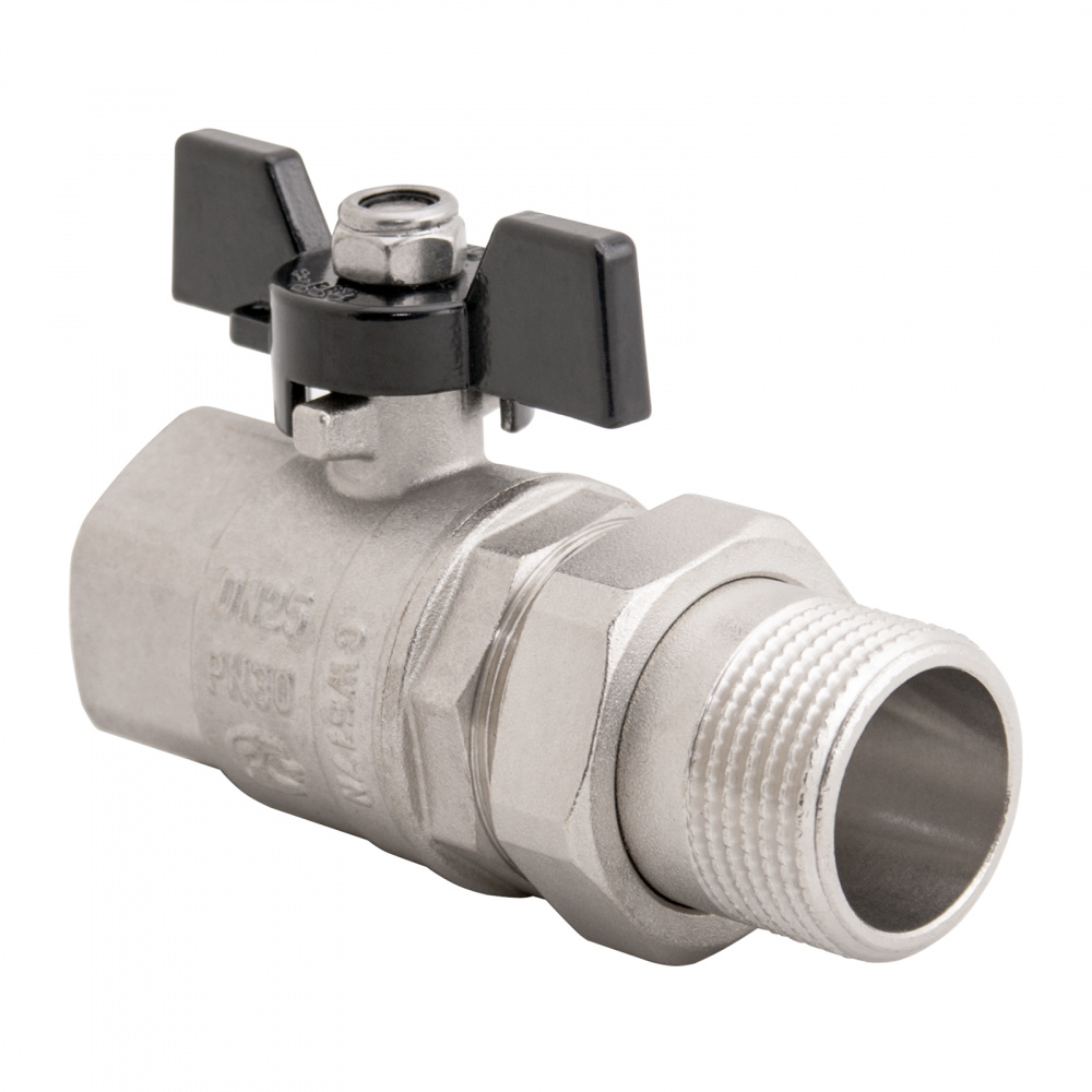 Кран шаровой с американкой полнопроходной ВР-НР Gappo G219.04 1/2"x1/2"