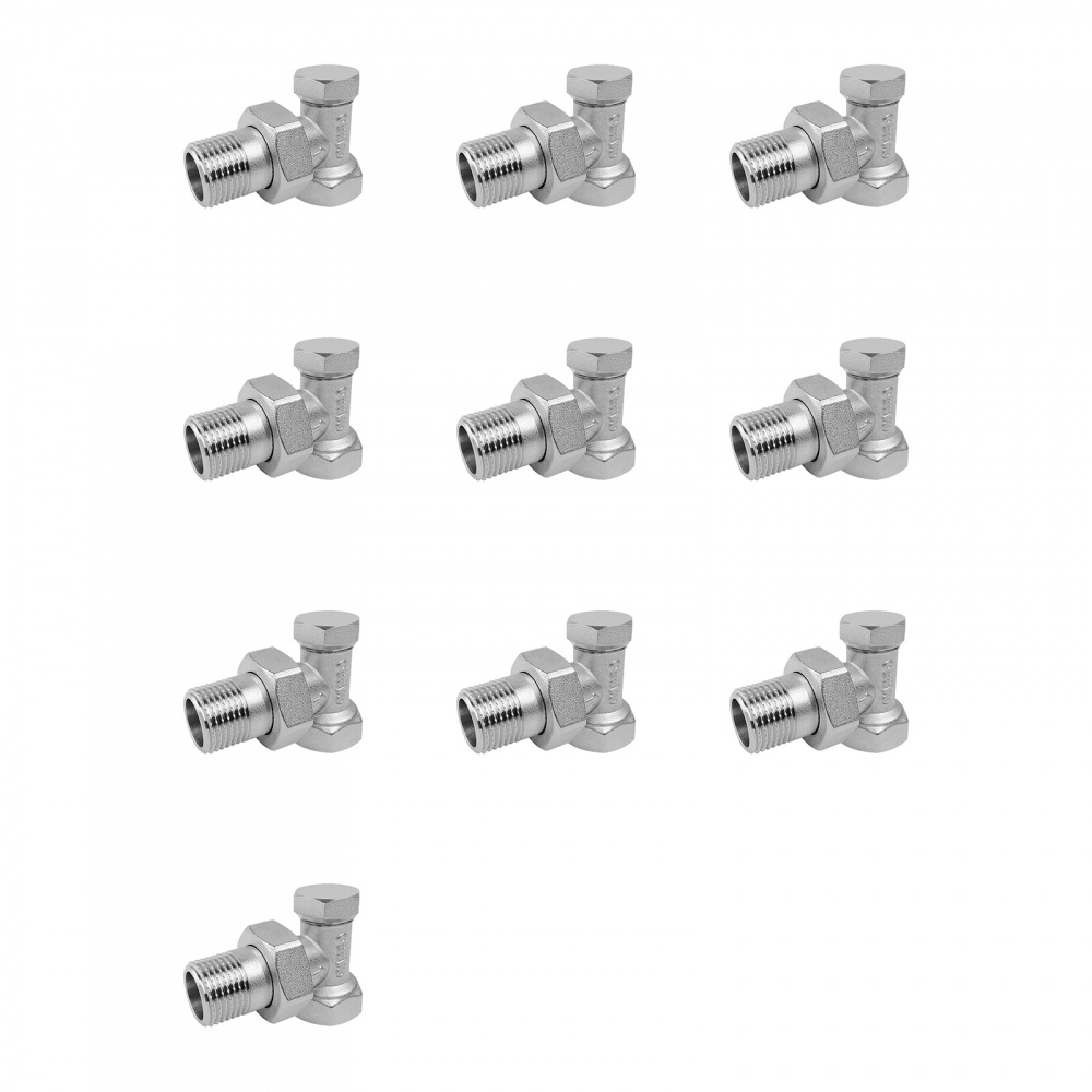 Клапан настроечный угловой ВР-НР, радиаторный Gappo G262.04 1/2" уп. 10 шт.